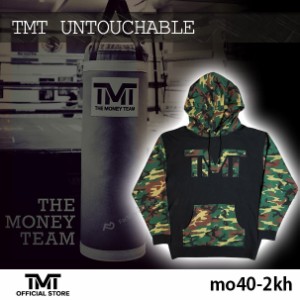 tmt-mo40-2kh THE MONEY TEAM ザ・マネーチーム パーカーTMT UNTOUCHABLE 黒ベース×カモフラロゴ フロイド・メイウェザー ボクシング メ