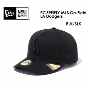 送料無料 NEW ERA ニューエラ CAP 帽子 ロサンゼルス・ドジャース●PC 59FIFTY MLB On-Field LA Dodgers オンフィールドキャップ BLK/BLK