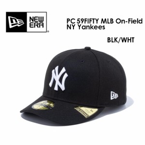 送料無料 NEW ERA ニューエラ CAP 帽子 ニューヨーク・ヤンキース●PC 59FIFTY MLB On-Field NY Yankees オンフィールドキャップ BLK/WHT
