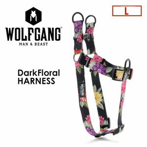 送料無料 WOLFGANG MAN＆BEAST ウルフギャング 犬 ハーネス 原産国 USA●DarkFloral HARNESS サイズ(L)