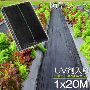 防草シート 20m X 1m 除草シート 園芸用シート 雑草シート UV剤入り 高透水 農業 家庭用 園芸用 除草 雑草通水性 砂利 杭 ガーデニング 