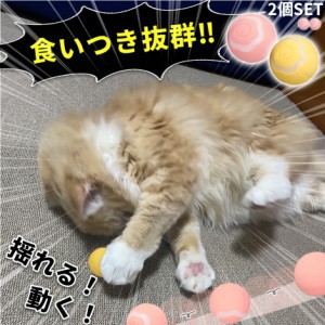 猫おもちゃ 猫じゃらし 2個セット ペットのおもちゃ 電動ボール 2色選べる 犬 猫 猫じゃらし 猫ボール 自動 充電式 回転 振動 移動 光る 