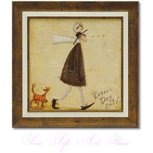 ユーパワー Sam Toft サムトフト アートフレーム さまよい人のおでかけ st-06503 絵画 ギフト アート おしゃれ 北欧 インテリア お部屋  