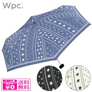 定形外送料無料 wpc. スタースカーフ mini 2714-261 雨傘 晴雨兼用 撥水 UVカット 折りたたみ傘 手開き式 wpc ワールドパーティー  星柄 