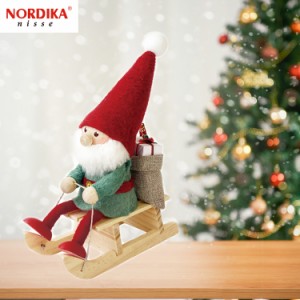 定形外送料無料 NORDIKA nisse ノルディカニッセ そりに乗ったサンタ Joy to the world 2023新作 NRD120758 ノルディカ 人形 クリスマス 
