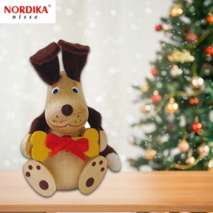 定形外送料無料 NORDIKA nisse ノルディカニッセ お菓子を抱えた犬 Joy to the world 2023新作 NRD120769 ノルディカ 人形 クリスマス 置