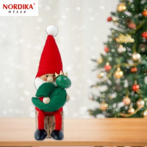 定形外送料無料 NORDIKA nisse ノルディカニッセ ドラゴンを抱えたサンタ 干支 シリーズ 2023新作 NRD120764 ノルディカ 人形 クリスマス