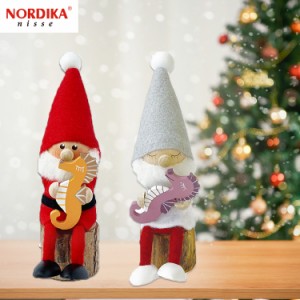 定形外送料無料 NORDIKA nisse ノルディカニッセ タツノオトシゴを抱えたサンタ 干支 シリーズ 2023新作 NRD120765 NRD120766 ノルディカ
