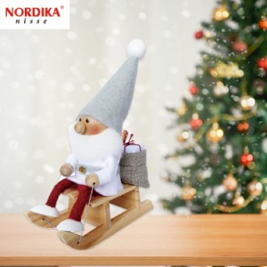 定形外送料無料 NORDIKA nisse ノルディカニッセ そりに乗るサンタ サイレントナイト NRD120646 ノルディカ サンタ 人形 クリスマス 置物