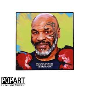 アートフレーム マイクタイソン Mike Tyson グッズ 送料無料 KEETATAT SITTHIKET ポップアートフレーム インテリア アート ポップアート 