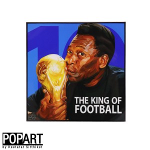 アートフレーム PELE ペレ FIFA サッカー グッズ 送料無料 KEETATAT SITTHIKET アート ポップアート 海外 ポスター パネル オマージュ サ