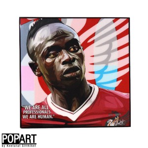 アートフレーム サディオ・マネ サッカー グッズ ポスター アート KEETATAT SITTHIKET パネル サッカー選手 Sadio Mane フォワード リヴ