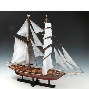 ウッディジョー木製帆船模型1/70忍路丸[おしょろまる][改良版]
