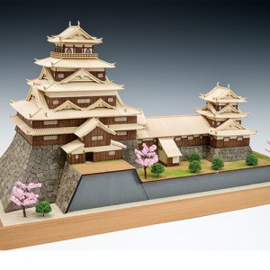 ウッディジョー木製建築模型1/150広島城