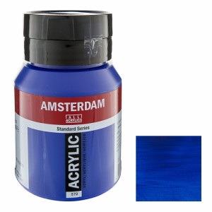 アムステルダム アクリリックカラー 500ml #570 フタロブルー (ターレンス アクリル絵具)