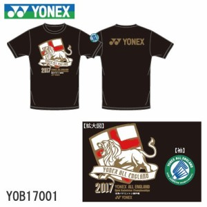 YONEX YOB17001 全英オープン2017年記念Tシャツ ユニ ドライ Tシャツ ヨネックス【クリックポスト可/限定品】