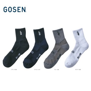 GOSEN F1900 高機能ソックス(踵&甲アーチサポート) バドミントン・テニスソックス(メンズ) ゴーセン【クリックポスト可/取り寄せ】