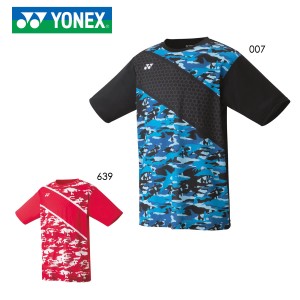 YONEX 16437 メンズドライTシャツ バドミントンウェア(TOURNAMENT STYLE) ヨネックス 2020年秋冬モデル【メール便可/取り寄せ】