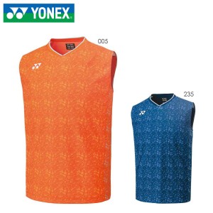 YONEX 10481 メンズゲームシャツ(ノースリーブ) テニス・バドミントンウェア(メンズ) ヨネックス 2022FW【日本バドミントン協会検定合格