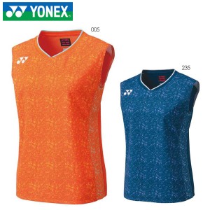 YONEX 20678 ウィメンズゲームシャツ(ノースリーブ) テニス・バドミントンウェア(ウィメンズ) ヨネックス 2022FW【日本バドミントン協会