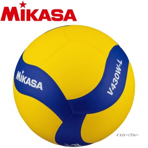 MIKASA V430W-L バレー4号 軽量練習球 黄/青 バレーボール ボール ミカサ