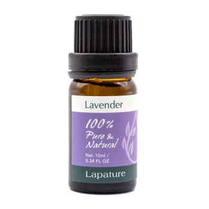 Lapature 100% PURE & NATURAL エッセンシャルオイル 10ml ラベンダー(Lavender・真正ラベンダー) 精油 アロマオイル