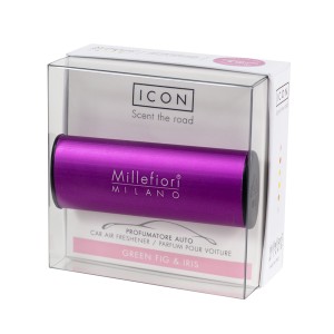 【倉庫整理処分特価】ミッレフィオーリ(Millefiori)[16CARVI3] カーエアフレッシュナー ICON CLASSIC PURPLE - グリーンフィグ＆アイリス