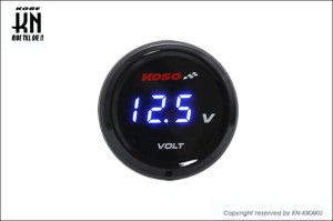 KN企画   KOSO i-Gearメーター（電圧計）ブルー表示 KS-MIG-VB