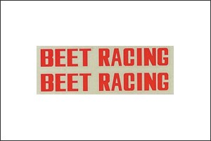 BEET   BEET RACING ステッカー（アカ） 0702-BR2-06