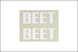 【ネコポス対応】BEET   BEET ステッカー SMALL（シロ） 0701-BS2-05
