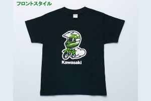 KAWASAKI   カワサキ ヘルメットレーサーMX Tシャツ/子供用（130cm対象） J8901-1603