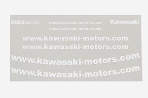 【ネコポス対応】KAWASAKI   カワサキ WEBステッカーキット（ホワイト） J7010-0116