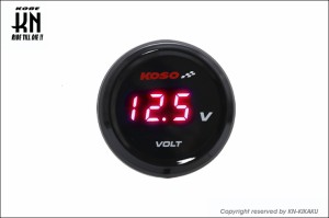 KN企画   KOSO i-Gearメーター（電圧計）レッド表示 KS-MIG-VR