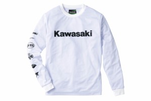 KAWASAKI   カワサキ COOL-TEX ロングTシャツ（ホワイト）Lサイズ J8901-0778