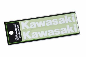 【ネコポス対応】KAWASAKI   カワサキ ロゴカッティングステッカー（S）ホワイト J7010-0164