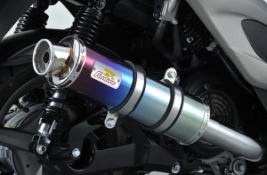 REALIZE シグナスX 台湾仕様/5期〜 （O2センサー対応） 22Racing Ti チタンマフラー 315-009-01