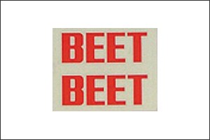 【ネコポス対応】BEET   BEET ステッカー SMALL（アカ） 0701-BS2-06