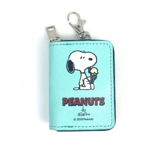 スヌーピー Peanuts スマートキーケース　スヌーピー　ブルー カー用品 ブルー 　 　