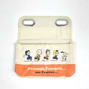 スヌーピー Peanuts シートバックポケット　スヌーピー＆フレンズ カー用品 オレンジ 　 　