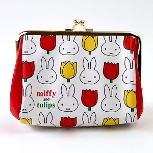 ミッフィー チューリップ miffy and tulips ポーチ　RD 小物入れ レッド グッズ  (MCOR)