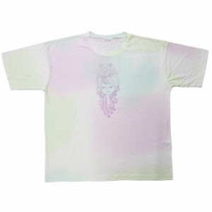 水森亜土 オーロラTシャツ カオ ラメ 亜土ちゃん