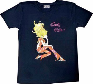 水森亜土 半袖Tシャツ セシック ネイビー M 亜土ちゃん