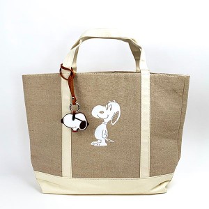 スヌーピー PEANUTS JUTE GROCERYBAG バッグ トート 大容量