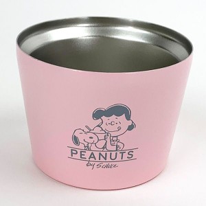 スヌーピー アイスクリーム カップ ピンク 保冷 保温 ランチ キッチン