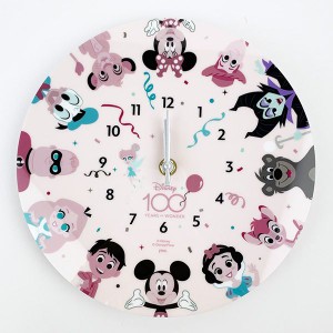 ディズニー100周年 アクリル壁掛け時計 インテリア Disney