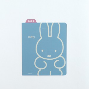 ミッフィー miffy リングノート用下敷き（スクエア) 文房具 ブルー 日本製