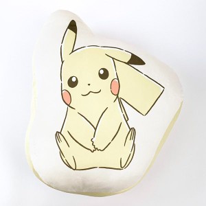 ポケットモンスター ピカチュウ もちもちダイカットクッション インテリア イエロー