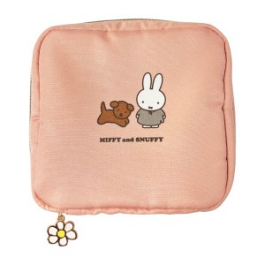 ミッフィー＆スナッフィー ポーチ（ピンク） 小物入れ 文房具 miffy and snuffy 23AW