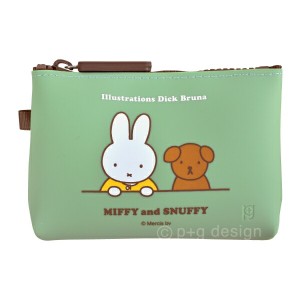 ミッフィー＆スナッフィー NUU Small グリーン シリコンミニポーチ miffy 23AW