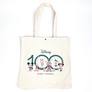 ディズニー 100周年 ミッキー キャンパストートバッグ （アイボリー） Disney